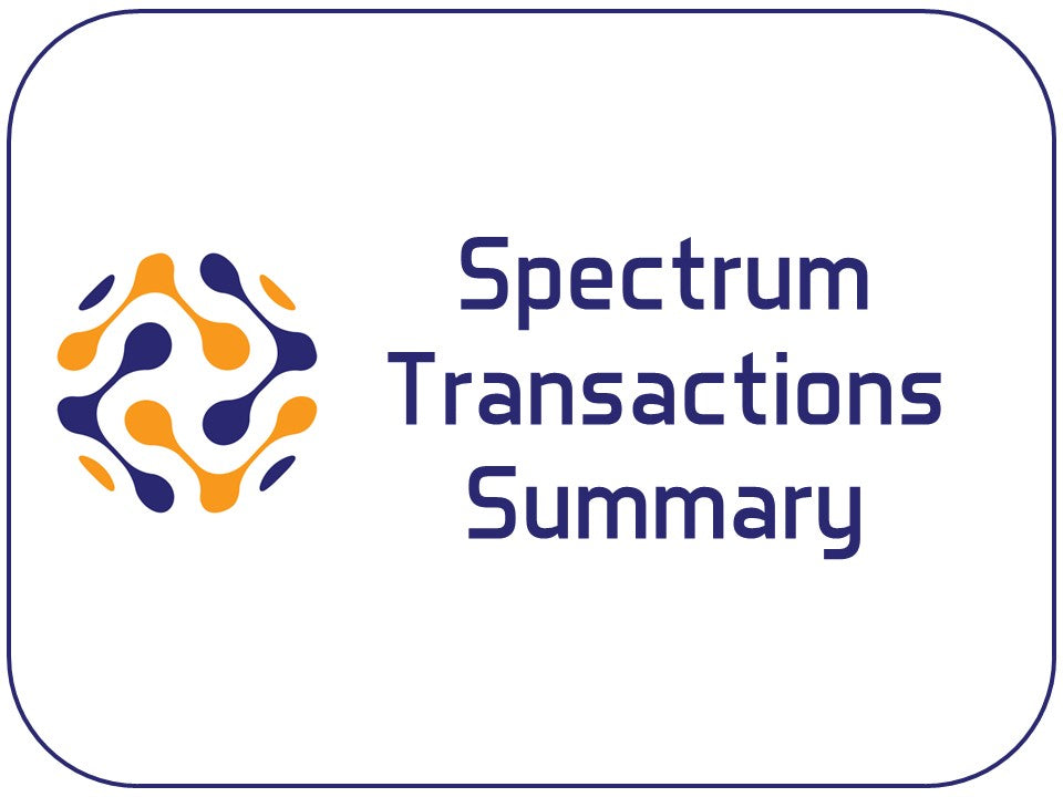 Spectrum Transaction Summary